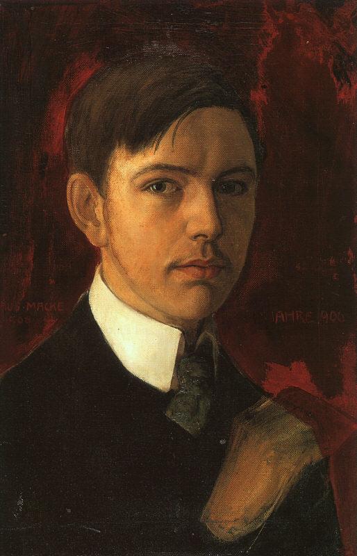 August Macke Self Portrait  ssss France oil painting art